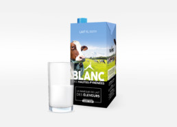 Brique de lait Blanc des hautes-pyrénées